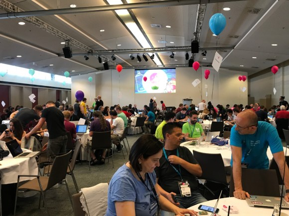 Salah satu ruang Contributor Day saat WCEU 2019 di Berlin